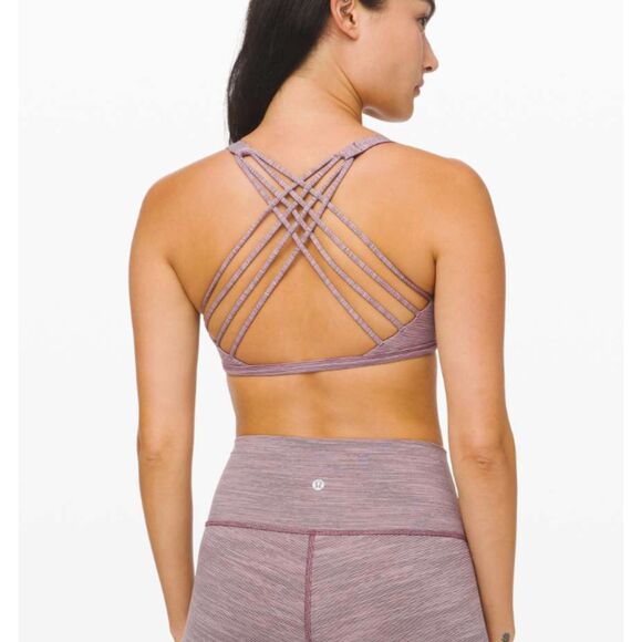 Women Lululemon Free To Be Bra (Wild) in Frosted Mulberry Black Currant Size 6 - Picture 1 of 7